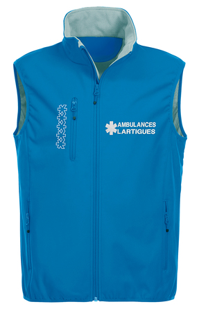 GILET AMBULANCIER SOFTSHELL LG1 BLEU ROI